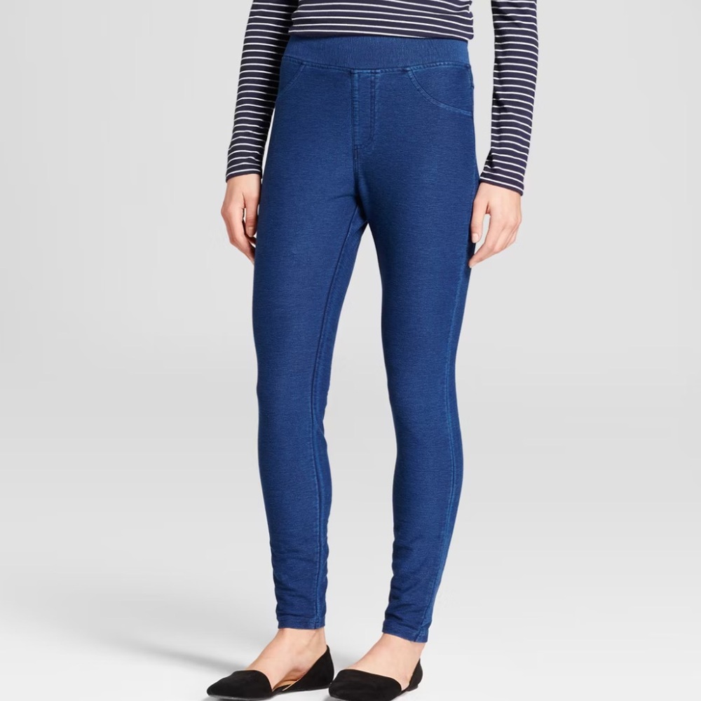 a new day Blue Knit Leggings Pants